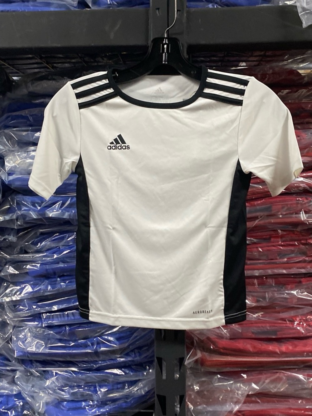 Vintage 2010’s Adidas Entrada 18 Soccer Jersey NWT White/BLK Youth XS Aeroready